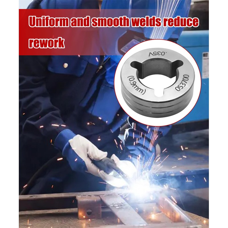 2 PCS Drive Roll Kit Replacement .035" V-Groove Fits for