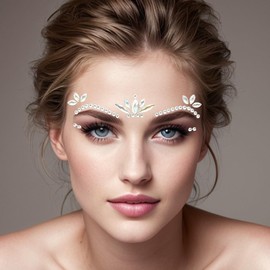 HZXINYI Glitter Face Gems Temporary Tattoos Glitter Face Stones Stick On Party Festival Stones Style 5