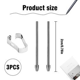 2PCS Pen Nibs for Remarkable Durable and Compatible Titanium Alloy Premium Pen Nibs Accessories Smooth Writing Replacement Pen Nibs for Remarkable Suitable for Remarkable Lamy Spen