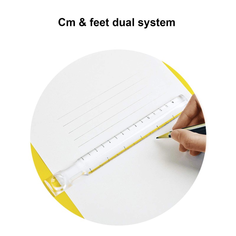 Handheld Magnifier Double Magnifier for Easy Reading, Reading Loupe, Ruler