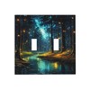 Tewujay Fairy Forest River Light Switch Covers Double Toggle 2