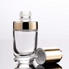 3Pcs 30ml/1oz Clear Thick Glass Press Dropper Bottles Essence Liquid