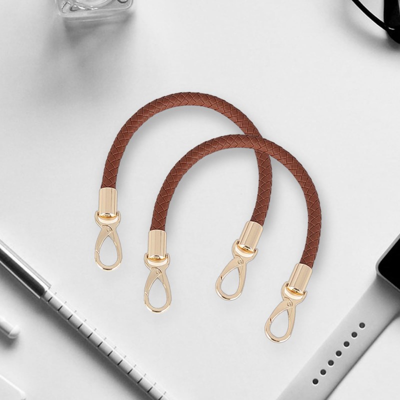 CLKE 2Pcs 40cm Handbag Strap Replacement Handle, Leather Bag Handles,