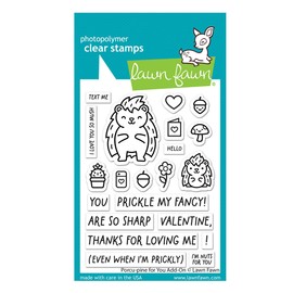 Lawn Fawn LF3301 Porcu-Pine for You Add-On 3X4 Clear Stamp Set