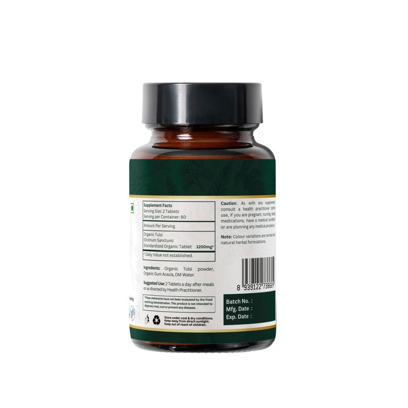 ORGANIC SPREE TULSI 120 Tablets | Holy Basil (Tulsi) |