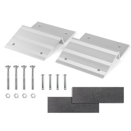 MaxxHaul 50946 Aluminum Ramp Top Kit - Designed for 2"x8" Boards for Car, Trucks, Trailer, Driveway, Shed, Lawn Mower