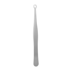 FRCOLOR 1pc Professional Stainless Steel Blackhead Extractor Tool Tip Pimple Tweezers for Home and Salon Use Smooth Edges for Safe Skin Treatment