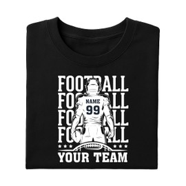 Football Team Shirt, Custom Player Shirt, Football Mascot Tee Multi