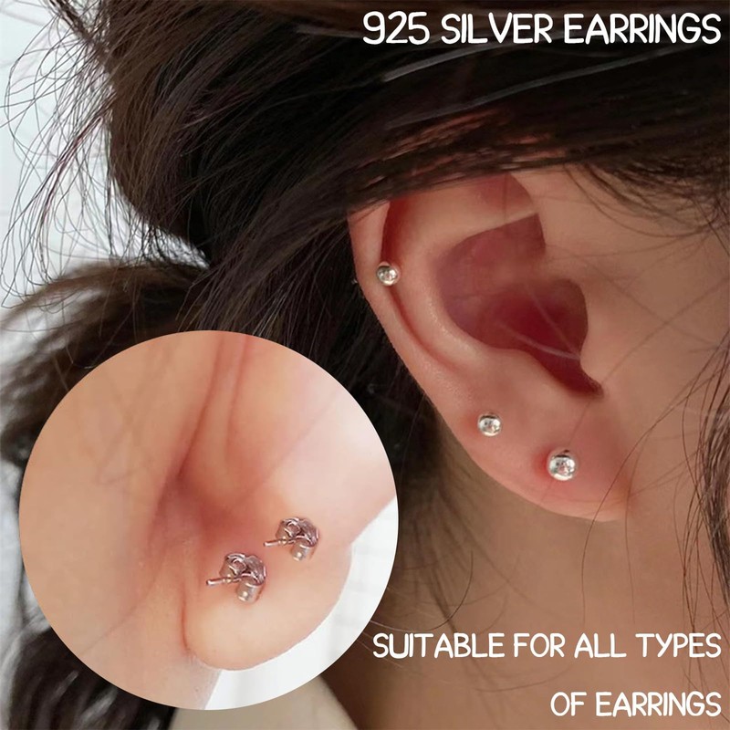 20Pcs 925 Sterling Silver Earring Backs – Secure & Durable