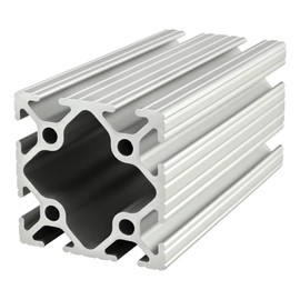 8020, 2020, 10 Series 2 Inch x 2 Inch T-Slotted Aluminum Extrusion DIY Extruded 80/20 Linear Slot Bar Rail (12" Long, Clear Anodize)