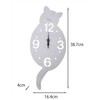 Cat Shade Clock Silver CL – 49 