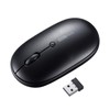 Sanwa Supply MA-WR187BK Quiet Wireless Mouse, 2.4 GHz, USB Connection,