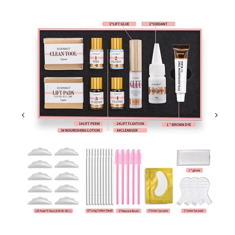 Kit Rizado Pestañas Lash Lifting Pigmento Black
