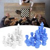 Chess Games, Chess Pieces Set Blue White Standard Chess Pieces