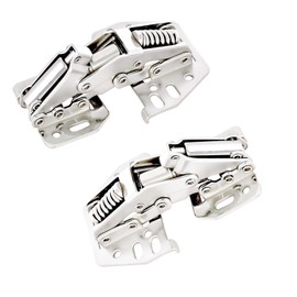 Qrity 2 PCS Cabinet Hinges Heavy Duty Lid Stay Hinges, Soft Close Lid Hinge, Furniture Door Lift Stay Support Hinge, Support Up to 25KG