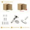 Chibery 10 Pack Frameless Half Overlay Soft Close Concealed European