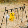 Camping Racks Aluminum Alloy Folding Triangular Shelf Collapsible Hanging Organizer