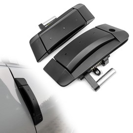 1 Pair Exterior Door Handle Kit, Left Driver Side and Right Passenger Side Handle Compatible with Nissan 350Z 2003 2004 2005 2006 2007 2008 2009, Replaces 80607-CD41E 80607-CD400, Matte Black