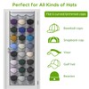Unjumbly Baseball Hat Rack, 27 Pocket Over-The-Door Hat Organizer with