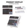BOMGE 6 Channel Audio Sound Mixer - Professional Digital DJ