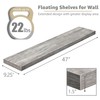 Sorbus Floating Shelves for Wall - 48 Inch Long Bathroom