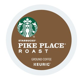 Starbucks Pike Place single serve capsules for Keurig K-Cup pod brewers, 72 Count