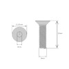 M5 (5mm x 10mm Inc Head) Hex Socket Countersunk Machine