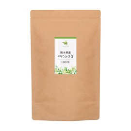 Marche Pure Benifuukicha Powdered Green Tea, 0.04 oz (1 g) x 100 Packets, Domestically Produced in Kumamoto Prefecture, Red Fuki Tea, Powder, Stick, Cold Brew