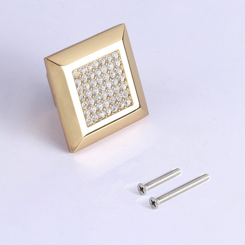 LANC Crystal Cabinet Knobs and Pulls Drawer/Furniture Handles Included Screws