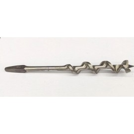 Kromhard 7/8" Auger Bit Double Spur Brace Shank 8-1/2" Long USA NOS