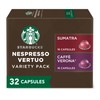 Starbucks by Nespresso Vertuo, Dark Roast Variety Pack Coffee, 32-count