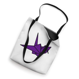 Origami Crane Wireframe Lucky Minimalistic Cute (Purple) Tote Bag