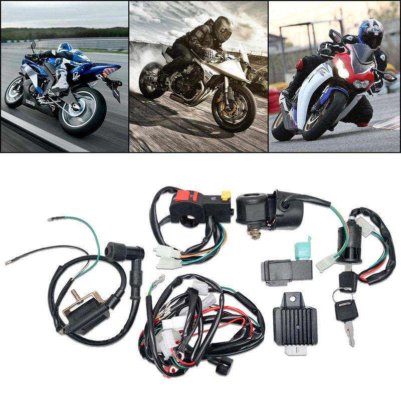 KACEPAR Electrical Wiring Harness, Coil Harness Ignition System for 50cc