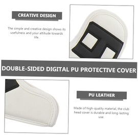 Mipcase 10pcs Pu Golf Iron Covers Colorful Gradient Design for and Elastic Material Easy for Safe Transport and Storage