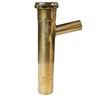 Westbrass Slip-Joint Wye with 7/8 in. Branch Unfinished Brass 1-1/2