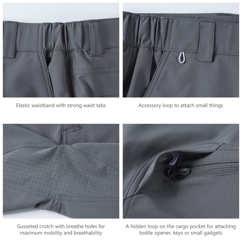 Bassdash FP01M Men's 10.5 Inch Angel Shorts Quick Dry UPF