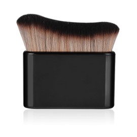 QZKJQDD Self Tan Brush, Portable Self, Tanning Brush, Soft Brush, Tanner Face, Makeup Sunscreen For Body & Leg Makeup (Black-Brown)