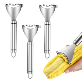 3PCS Corn Peeler Stripper Stainless Steel Corn Remover Handy Kitchen Tool For Cuts The Corn Kernels Off The Cob