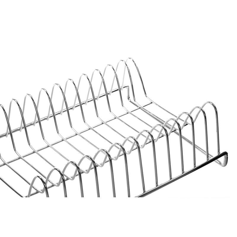 Premier Housewares 12 Plate Dish Drainer - Chrome