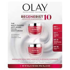 Olay Regenerist 10 Advanced Niacinamide Anti-Aging Facial Moisturizer With 10 Advanced Ingredients  Hydration Pack 2 of 48 g                          