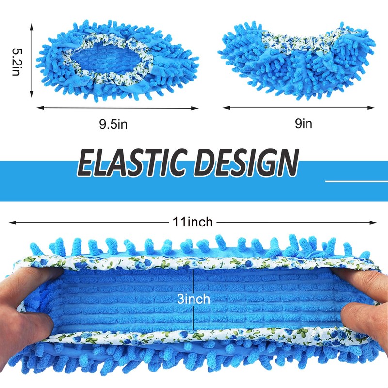 Mop Slippers Shoes Cover Duster - Microfiber Mopping Slippers for