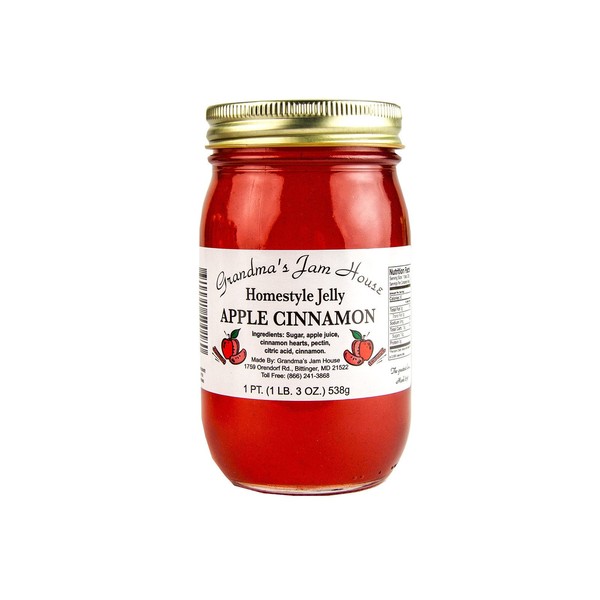 Homestyle Apple Cinnamon Jelly - One Pint - Grandma's Jam House