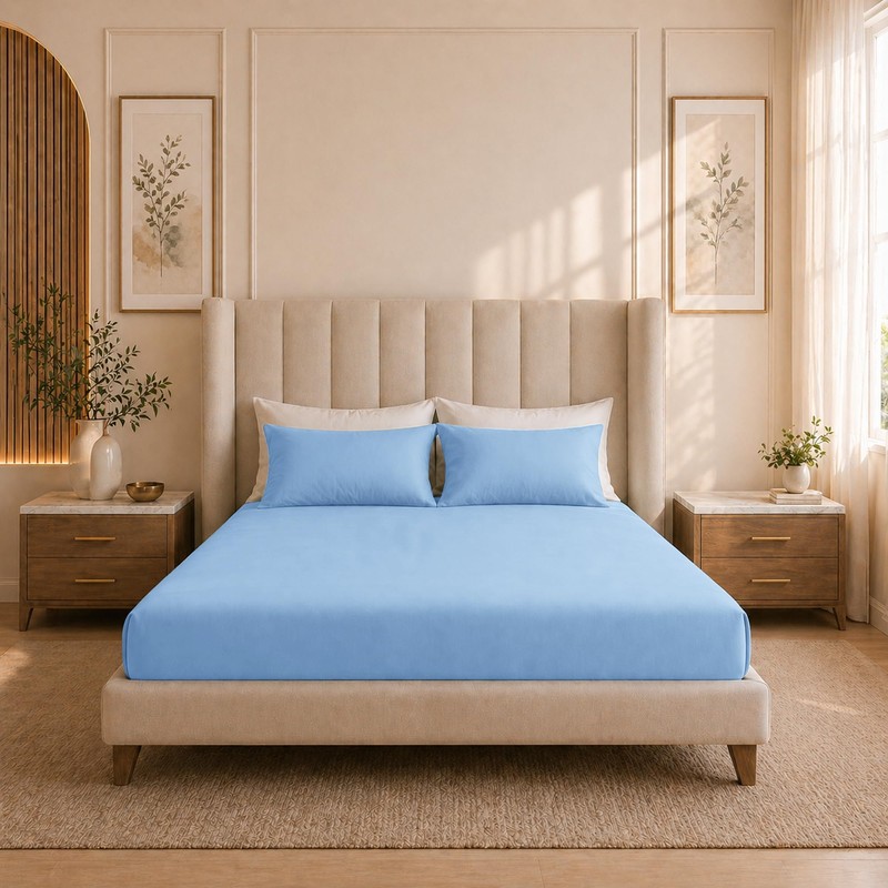 Moonlight Bedding King Size Fitted Sheets - 25cm Deep King