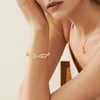 Poemmoon Gold Bracelets for Women, 18K Gold Plated Tennis Bracelets