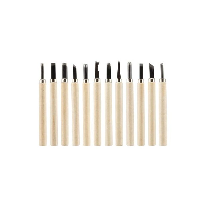Wood and Lino Cutting Tool Set of 12