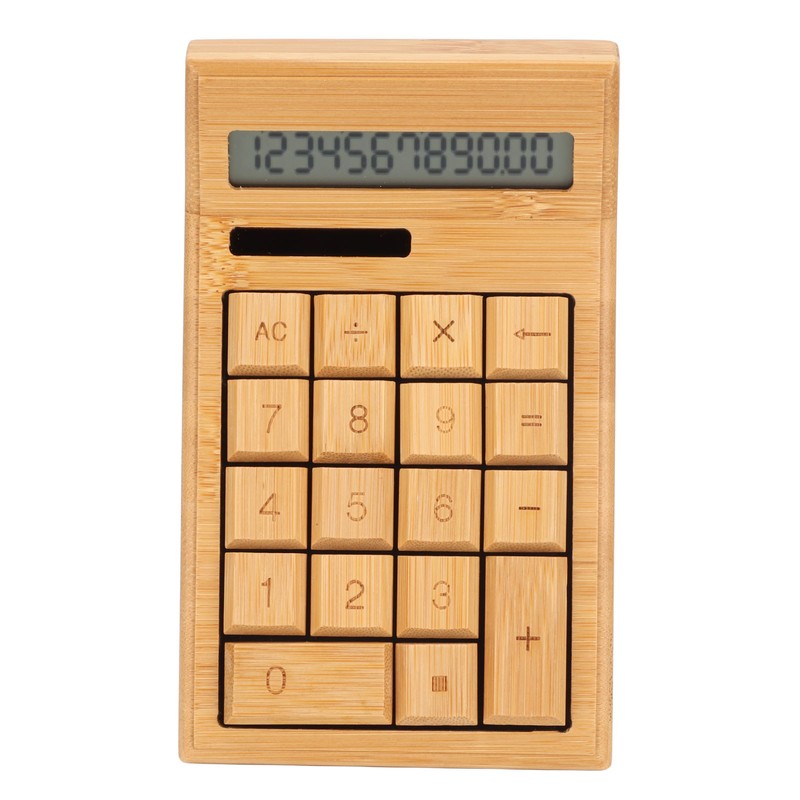 CS19 Solar Calculator Solar Battery Dual Power 12 Digit LCD