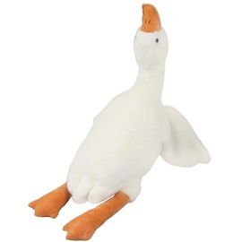 HmaxMork Goose Plush Cute Duck Plush Toy, Goose Duck Plush Pillow, Soft Swan Throw Pillow Gifts for Kids and Friends (20in/50cm, White)