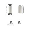 10 Packs Knife Handle Screws Rivets Bolts Fasteners,Hex Flat Head
