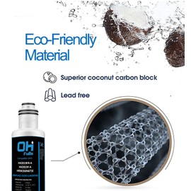 OHFULLS HX2019FR-A HX2019F-A Water Filter Replacement, Compatible with Hisense HRM260N6TSE HRFD560SW HRCD585BW HRFD634BW HRCD650BW HRCD586TBWB Mora MRM260N6TSE, 1-Pack