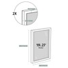 Opposite Wall - 50x70 cm - Black Solid Oak Wood